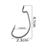 20 Pieces High Carbon Steel Hooks