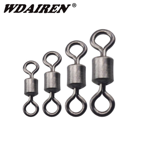 100 Pieces American Swivel Ring 8 Fishing Gear Professional Accessories